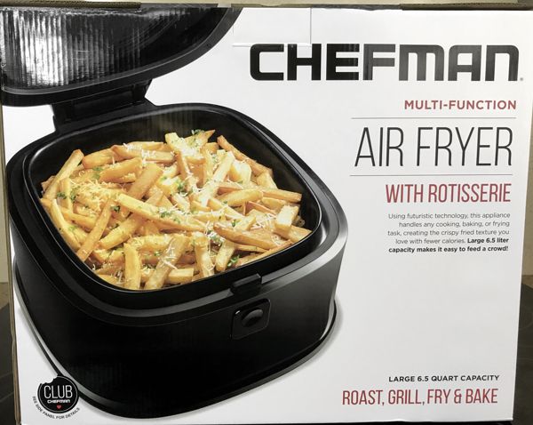 Chefman 6.5 Liter Air Fryer with Rotisserie Function