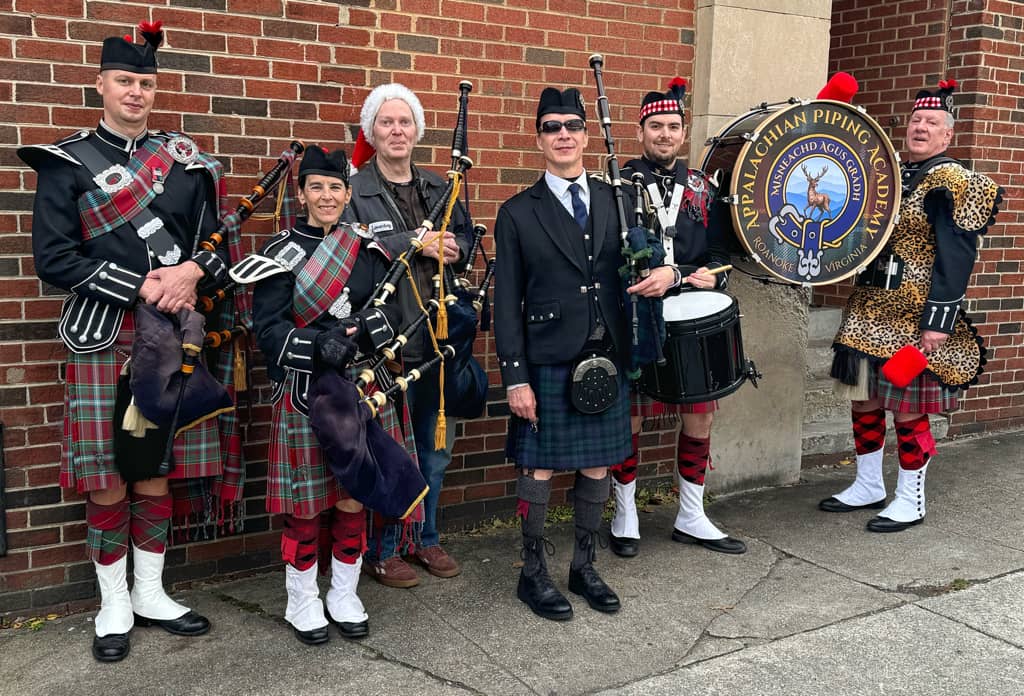 Kendall Giles with the Appalachian Piping Academy