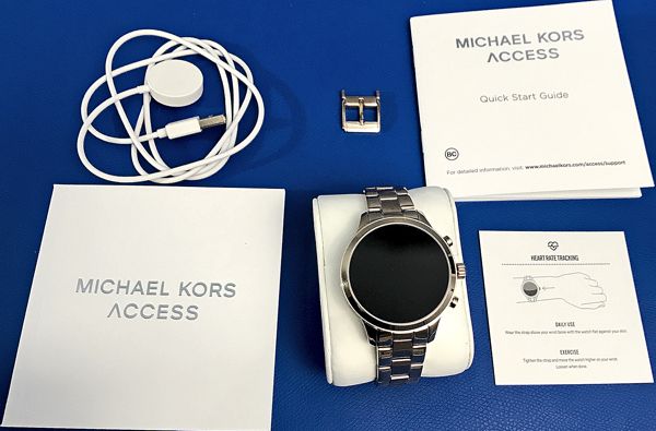 michael kors access runway stainless steel smartwatch