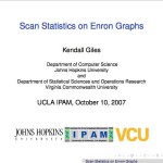 Scan Statistics on Enron Graphs talk